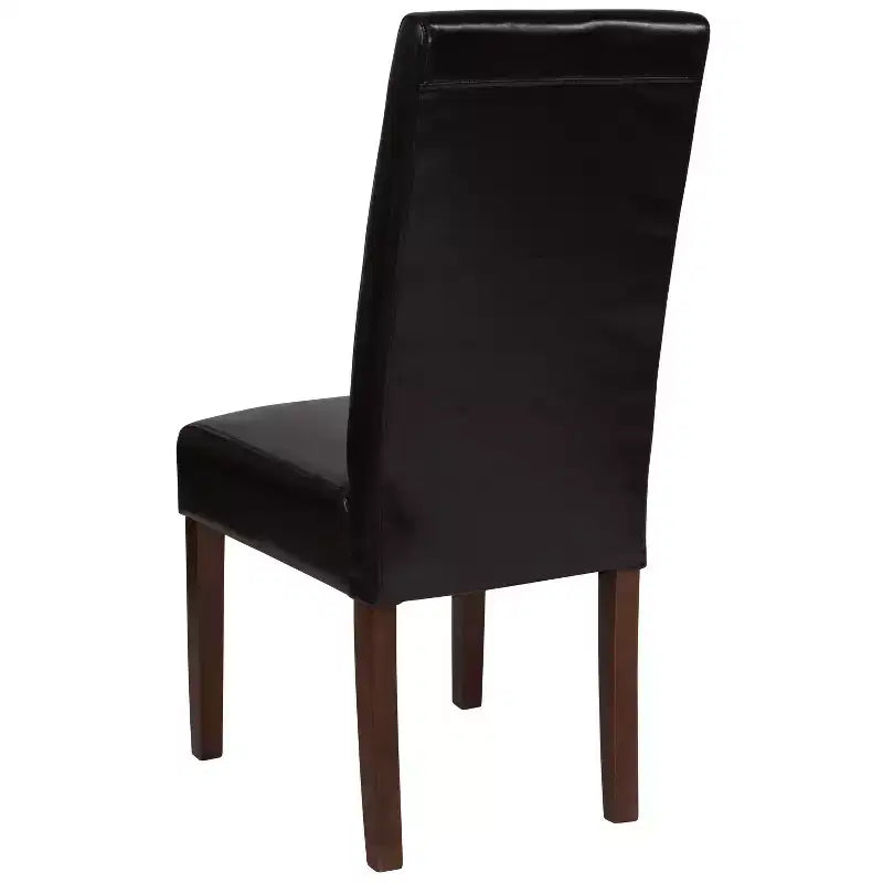 Chaise de salle à manger d'appoint Parsons à dossier en panneau style Mid-Century