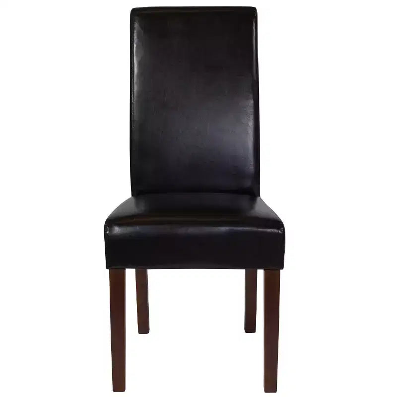 Chaise de salle à manger d'appoint Parsons à dossier en panneau style Mid-Century