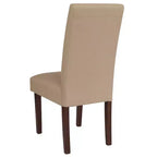 Chaise de salle à manger d'appoint Parsons à dossier en panneau style Mid-Century
