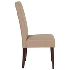 Chaise de salle à manger d'appoint Parsons à dossier en panneau style Mid-Century