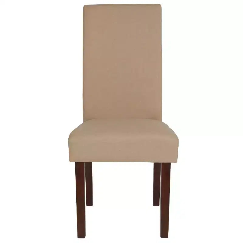 Chaise de salle à manger d'appoint Parsons à dossier en panneau style Mid-Century