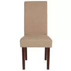 Chaise de salle à manger d'appoint Parsons à dossier en panneau style Mid-Century