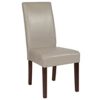 Chaise de salle à manger d'appoint Parsons à dossier en panneau style Mid-Century