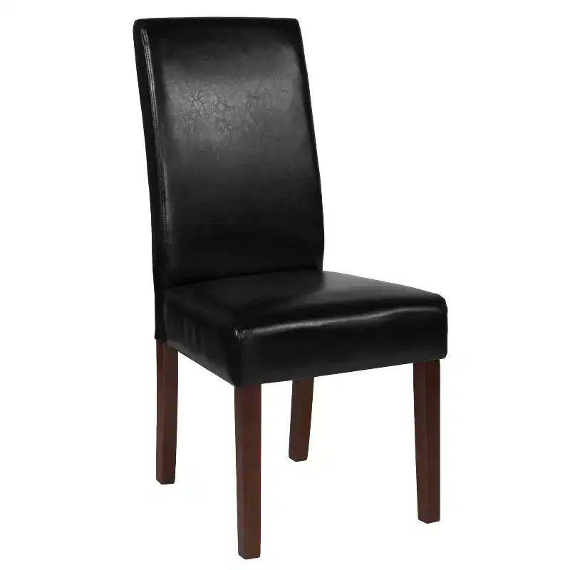Chaise de salle à manger d'appoint Parsons à dossier en panneau style Mid-Century